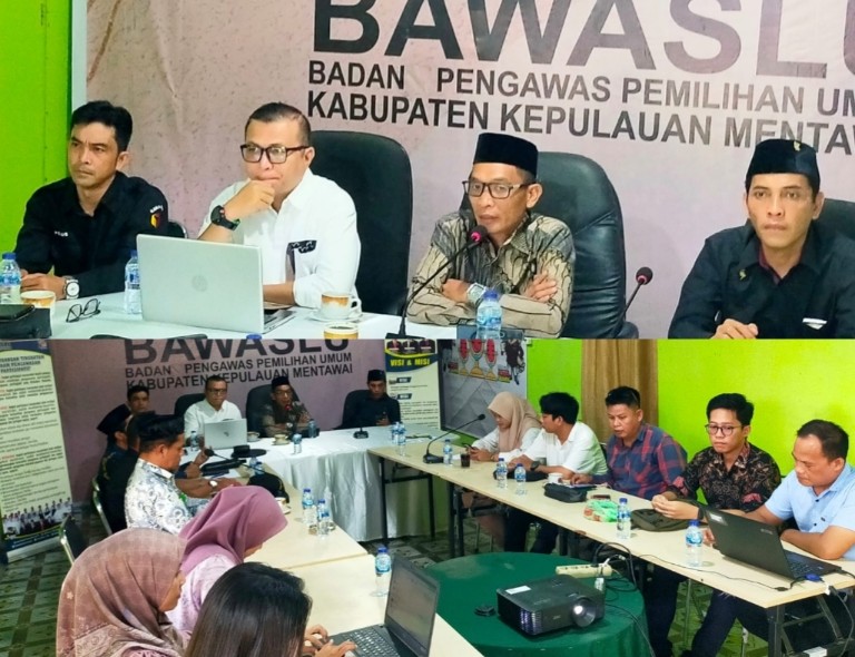 Kawal Data Pemilih Berkelanjutan, Bawaslu Mentawai Gandeng Stakeholder dan Awak Media