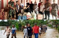 Babinramil 02/Muara Siberut Dampingi Penyaluran Bantuan Pangan Untuk Warga Terdampak Banjir di Siberut Selatan