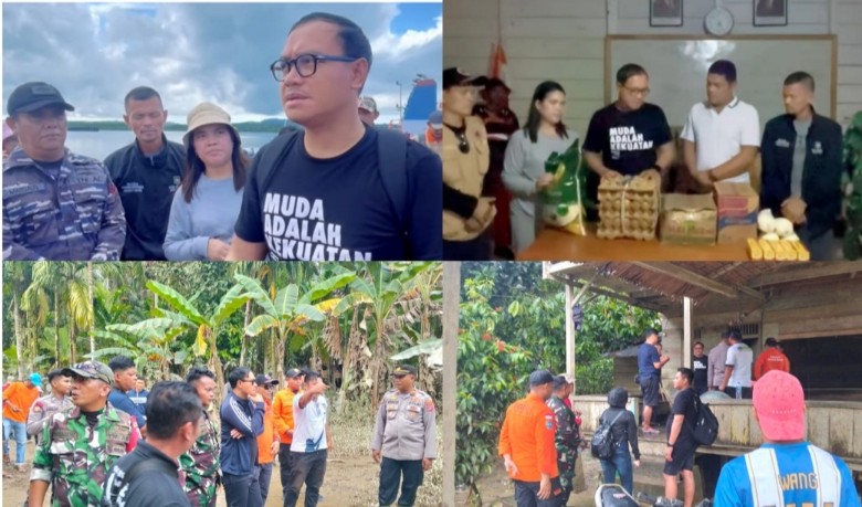 Bupati Rinto Tinjau dan Salurkan Bantuan Pangan di 5 Desa Terdampak Banjir Siberut Utara