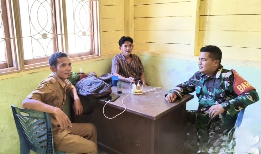 Koordinasi Dengan Kadus di Desa Betumonga, Ini Motivasi Babinramail 04 Sikakap