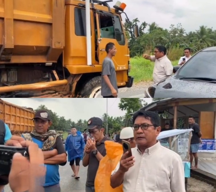 Jembatan Kampung Apar Tidak Baik-baik Saja, Truck Bermuatan Berat Masih Nekat Melewati, Bupati JKA Naik Pitam