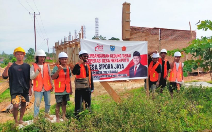 Progres Pembangunan KDMP Desa Sipora Jaya Sudah Mencapai 40 Persen, Target Rampung Maret 2026