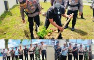 Gerakan Penghijauan, Wakapolda Sumbar dan Bupati Tanam Pohon di Mako Polres Mentawai