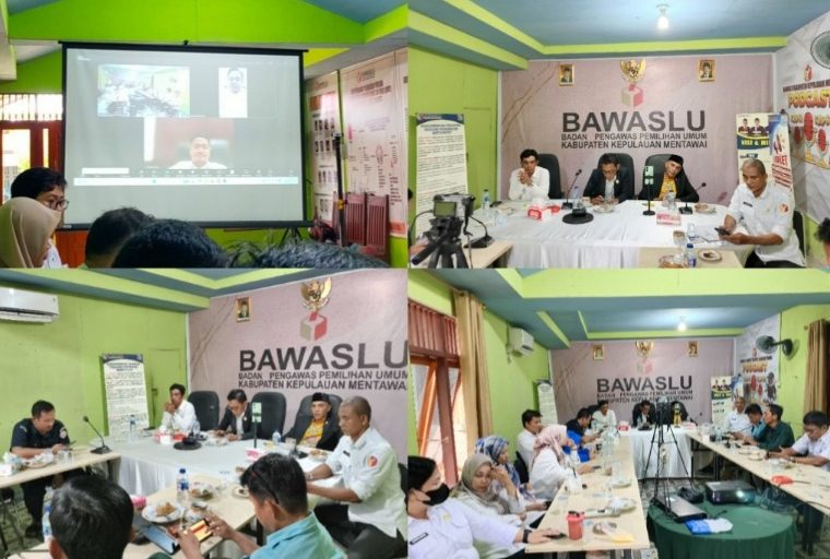 Wujudkan Data Pemilih, Bawaslu Mentawai Evaluasi Pengawasan PDPB  