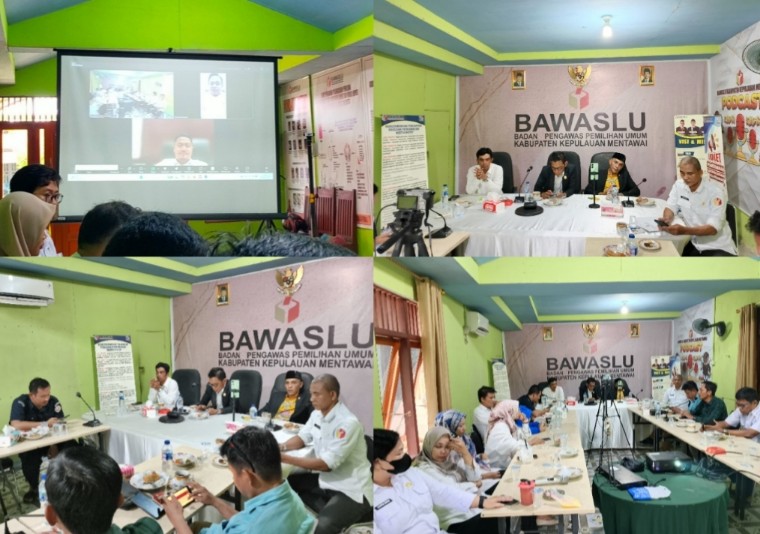 Wujudkan Data Pemilih, Bawaslu Mentawai Evaluasi Pengawasan PDPB  