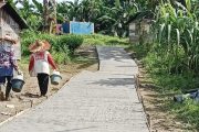 Pembangunan Jalan Pemukiman Tahap I Dusun Talopulei IDT Simaeruk Rampung 