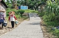 Pembangunan Jalan Pemukiman Tahap I Dusun Talopulei IDT Simaeruk Rampung 