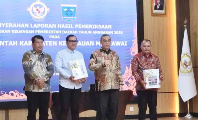 Pemkab Mentawai Kembali Raih Opini WTP Empat Kali Berturut Dari BPK 