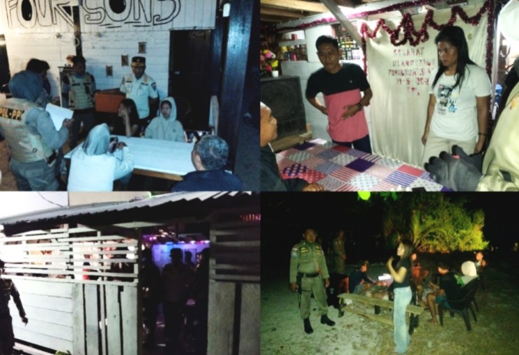 Melewati Jam Operasional, Satpol PP Mentawai Tertibkan Tempat Hiburan Malam 