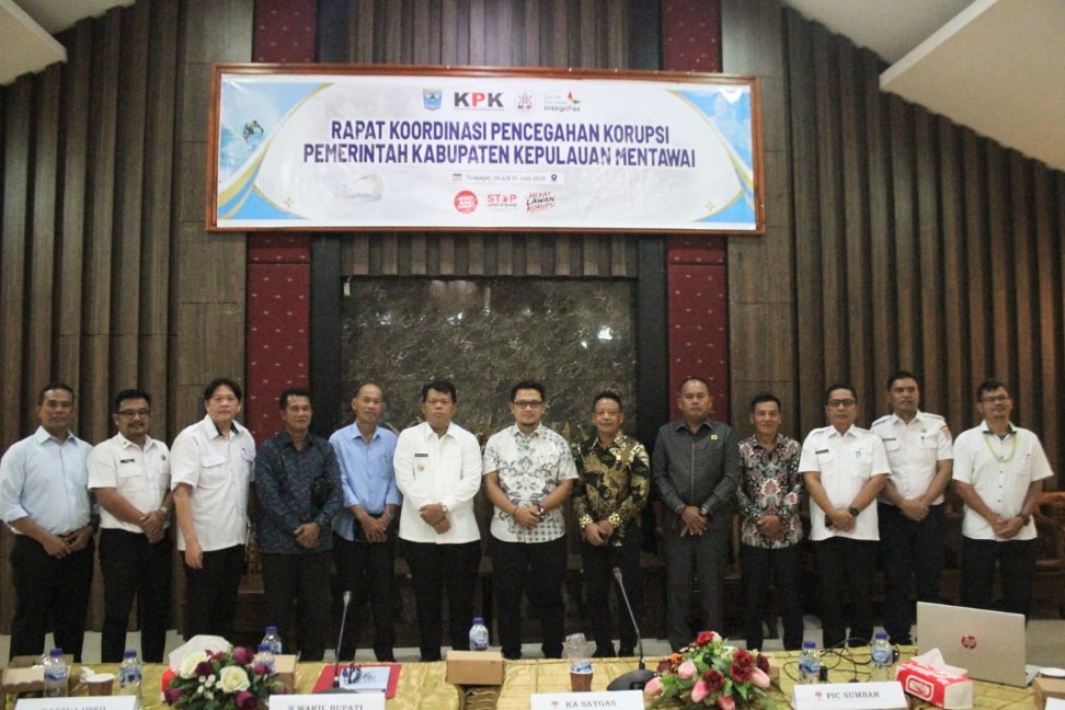 Diikuti Perangkat Daerah, KPK RI Gandeng Inspektorat Mentawai Gelar Pencegahan Korupsi