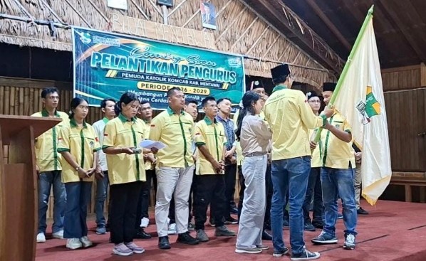Pemuda Katolik Komcab Mentawai Resmi di Lantik, Renatus Rudi Ajak Seluruh Pengurus Perkuat Sinergitas 