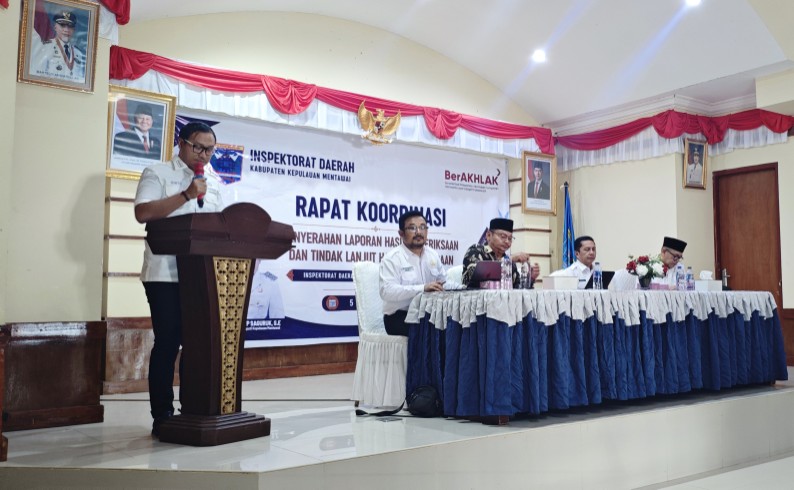 Inspektorat Mentawai Serahkan LHP dan Kinerja Desa Tahun 2026, Ini Harapan Bupati