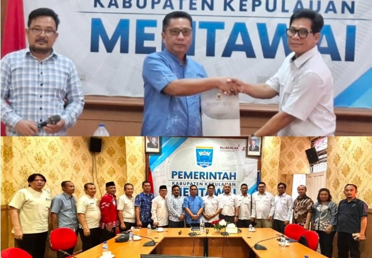 Pemeriksaan PAD, Sekdakab Mentawai Sambut Kedatangan BPK Sumbar 