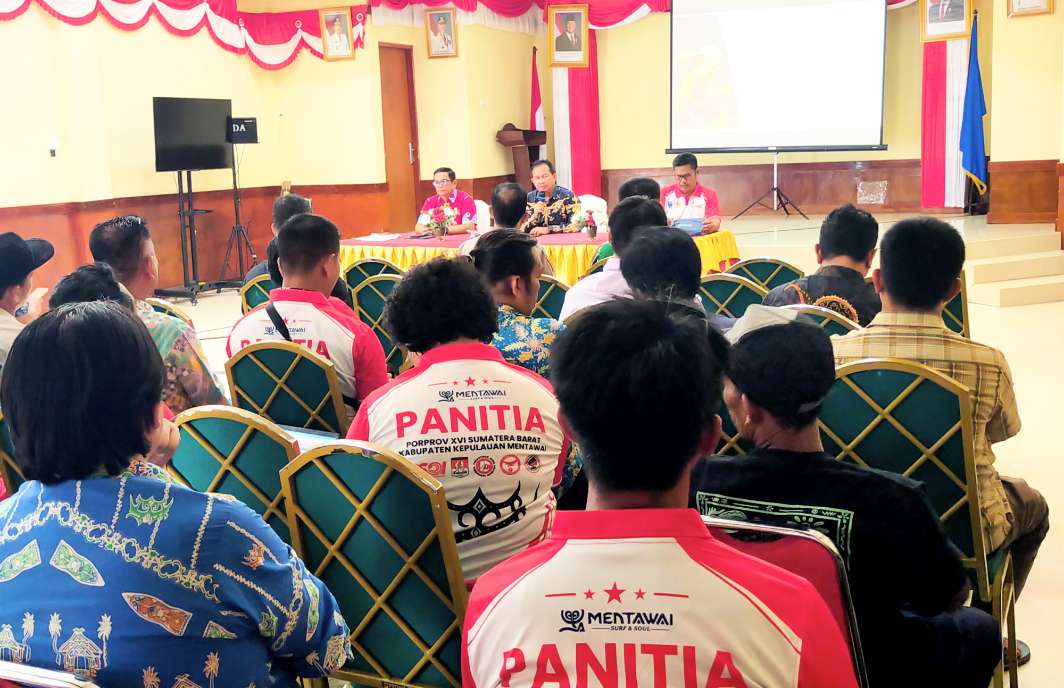 Motisokhi Hura Pimpin Rapat Kesiapan Tuan Rumah Mentawai Porprov ke-16 Sumbar