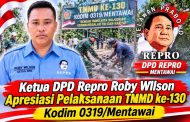 Pelaksanaan TMMD ke-130 Kodim 0319/Mentawai di Apresiasi Ketua DPD Repro Mentawai 