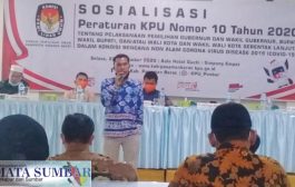 KPU Pasbar Sosialisasikan Peraturan PKPU Nomor 10 Tahun 2020