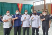 Ditreskrimum dan Ditreskrimsus Polda Sumbar gelar Vaksinasi Gratis di Gedung Olahraga HTT Padang
