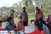 Capaian Vaksinasi Terus di Tingkatkan, Polsek Sipora Gelar Vaksinasi TNI-Polri di Desa Matobe