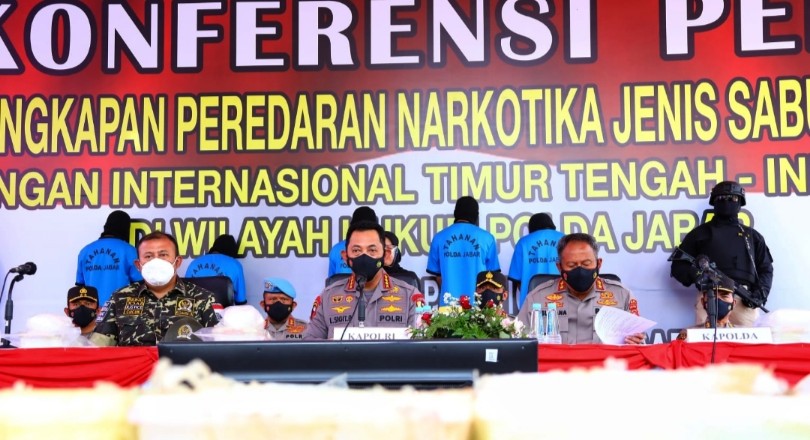 Sabu 1,196 Ton di Ungkap Polisi, Kapolri: Ini Komitmen Kita Memberangus Narkotika di Indonesia
