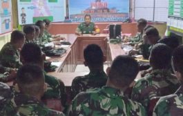Rapat Evaluasi, Dansatgas TMMD Ke-116 Ingatkan Personel 5 Poin Selama Kegiatan Berjalan