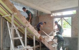 Satgas TMMD Ke-116 Terus Pacu Penyelesaian Rehab Gereja GPdI Sangkakala