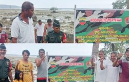 Jaga Kondisi Wilayah, Babinramil 03 Sipora Monitoring Lokasi Rawan Bencana