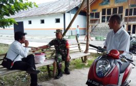 Sambangi Pegawai BLK, Babinramil 02 Muara Siberut Bahas Lapangan Kerja
