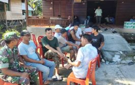 Ikut Belasungkawa , Babinramil 02 Muara Siberut Melayat ke Rumah Duka