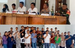 Babinramil 01 Sikabaluan Hadiri Rapat Pleno Rekapitulasi DPSHP Tingkat Kecamatan