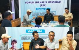 Kehadiran Kandidat Bupati dan Wakil Bupati Rijel-Yosep Silahturahmi Bersama Rekan Media di Apresiasi Ketua FJM