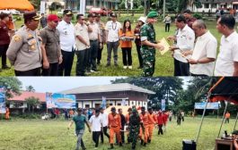 Pasi Ops Kodim 0319 Mentawai Hadiri Apel Kesiapsiagaan dan Gladi Evakuasi Mandiri Dalam Menghadapi Gempa Megahtrus