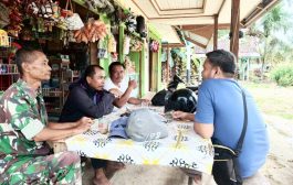 Komsos Dengan Korwil Pertanian Pagai Selatan, Babinramil 04 Sikakap Bahas Pengembangan Sawah