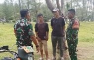 Bahas Persiapan Turnamen, Babinramil 01 Sikabaluan Sharing Dengan Guru Olahraga SMAN 1 Siberut Utara