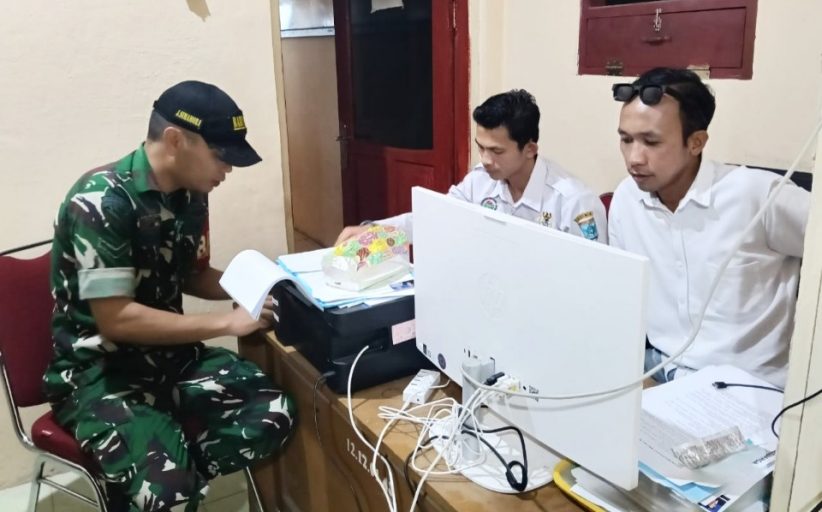 Jalin Koordinasi Dengan Sekdes, Babinramil 04 Sikakap Bahas Pembangunan Pos Ronda