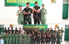 Pisah Sambut Dandim 0319 Mentawai, Ini Harapan Dandim Baru