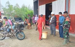 Pastikan Kebutuhan BBM, Babinramil 01 Sikabaluan Sambangi SPBU Pokai 