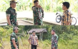 Danramil 03 Sioban Bersama Sekdes Tuapeijat Tinjau Lokasi Pembangunan KDMP