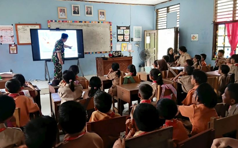 Perkuat Wawasan Kebangsaan Pelajar, SDN 22 Tuapejat Gandeng Kodim Mentawai