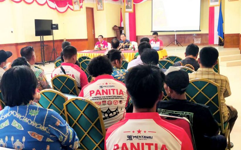Motisokhi Hura Pimpin Rapat Kesiapan Tuan Rumah Mentawai Porprov ke-16 Sumbar