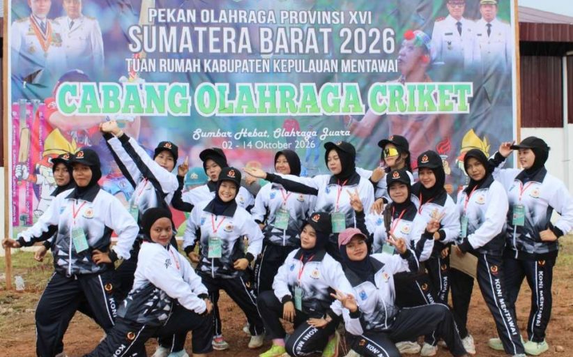 Kelas Mixed Sixes Campuran, Cabor Cricket Mentawai Berhasil Raih Medali Emas 